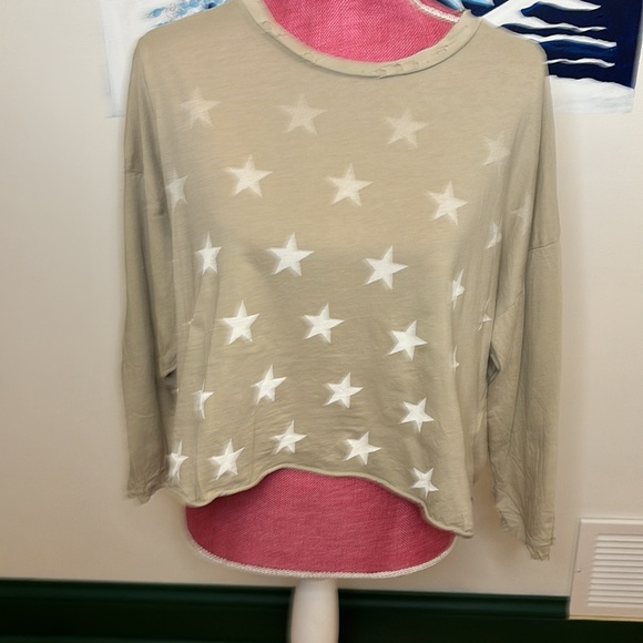 Vintage Havana Distressed Star Crop Top - Size S - Picture 4 of 11